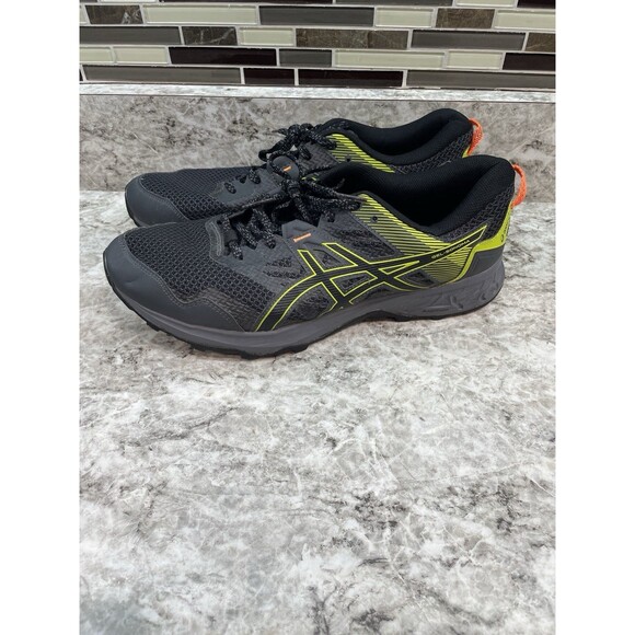 Asics Gel Sonoma 5 Trail Running Shoe Graphite Gray-Black-Yellow  Mens 11 main image 8